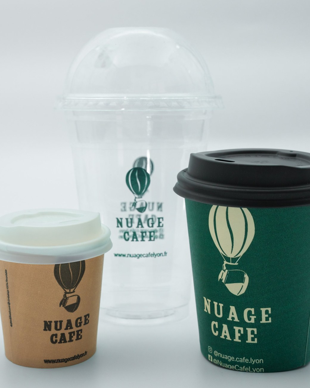 Gobelets Nuage Café personnalisés, imprimés par Publifood